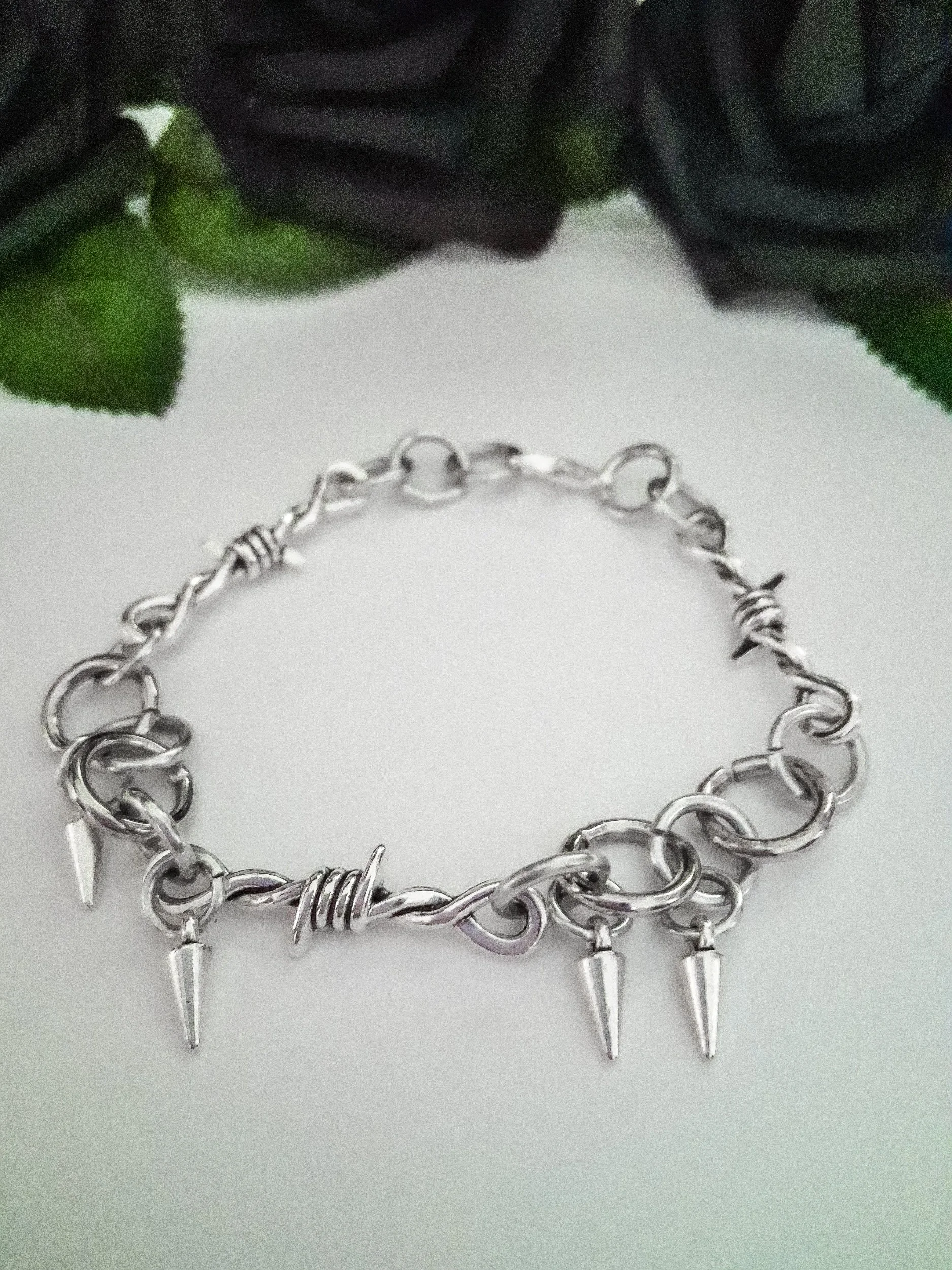 Barbed Wire Spiked Bracelet