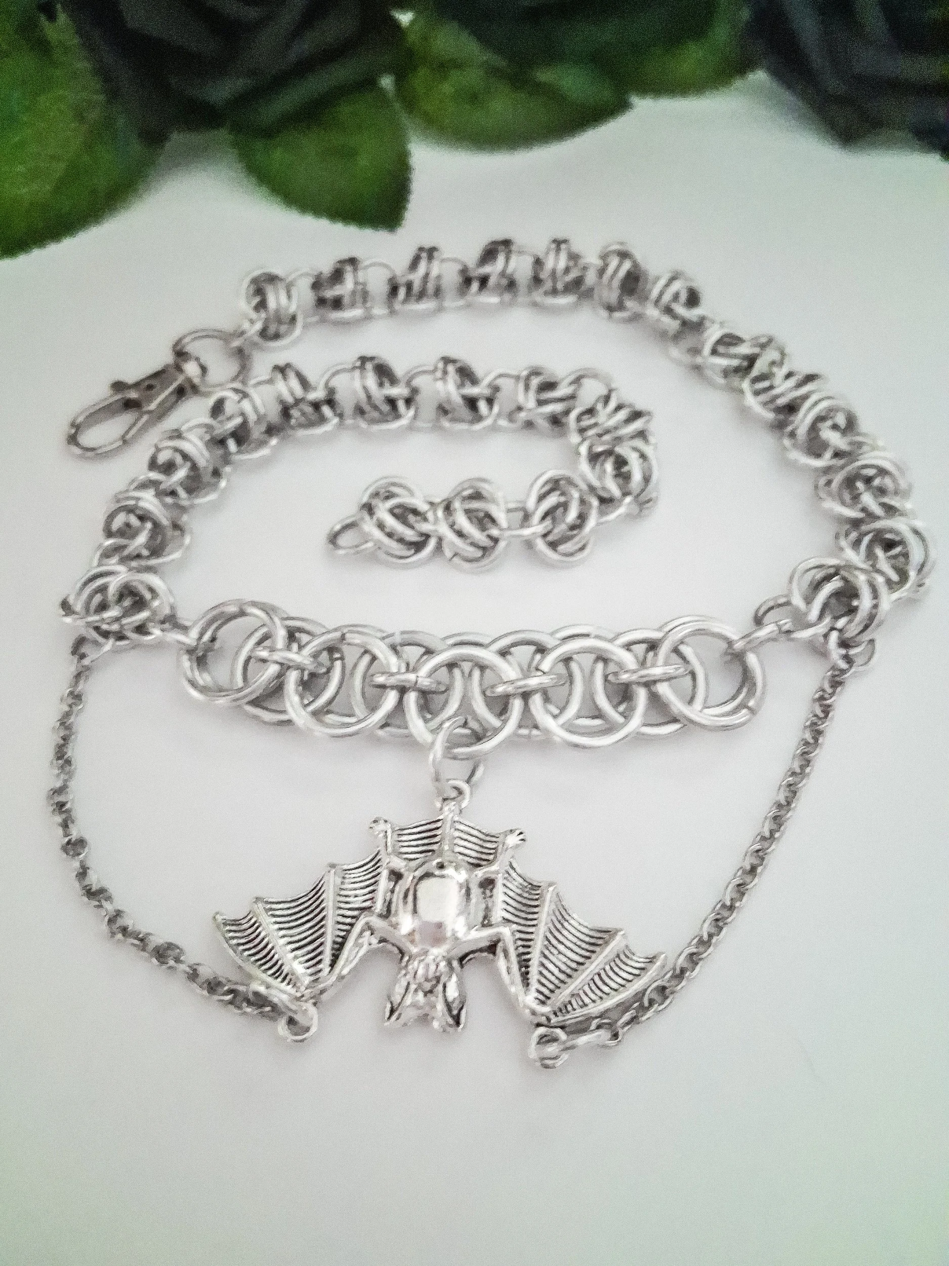 Gothic Bat Choker Necklace