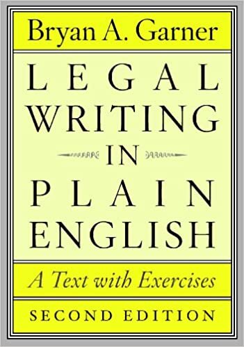 Legal Writing in Plain English