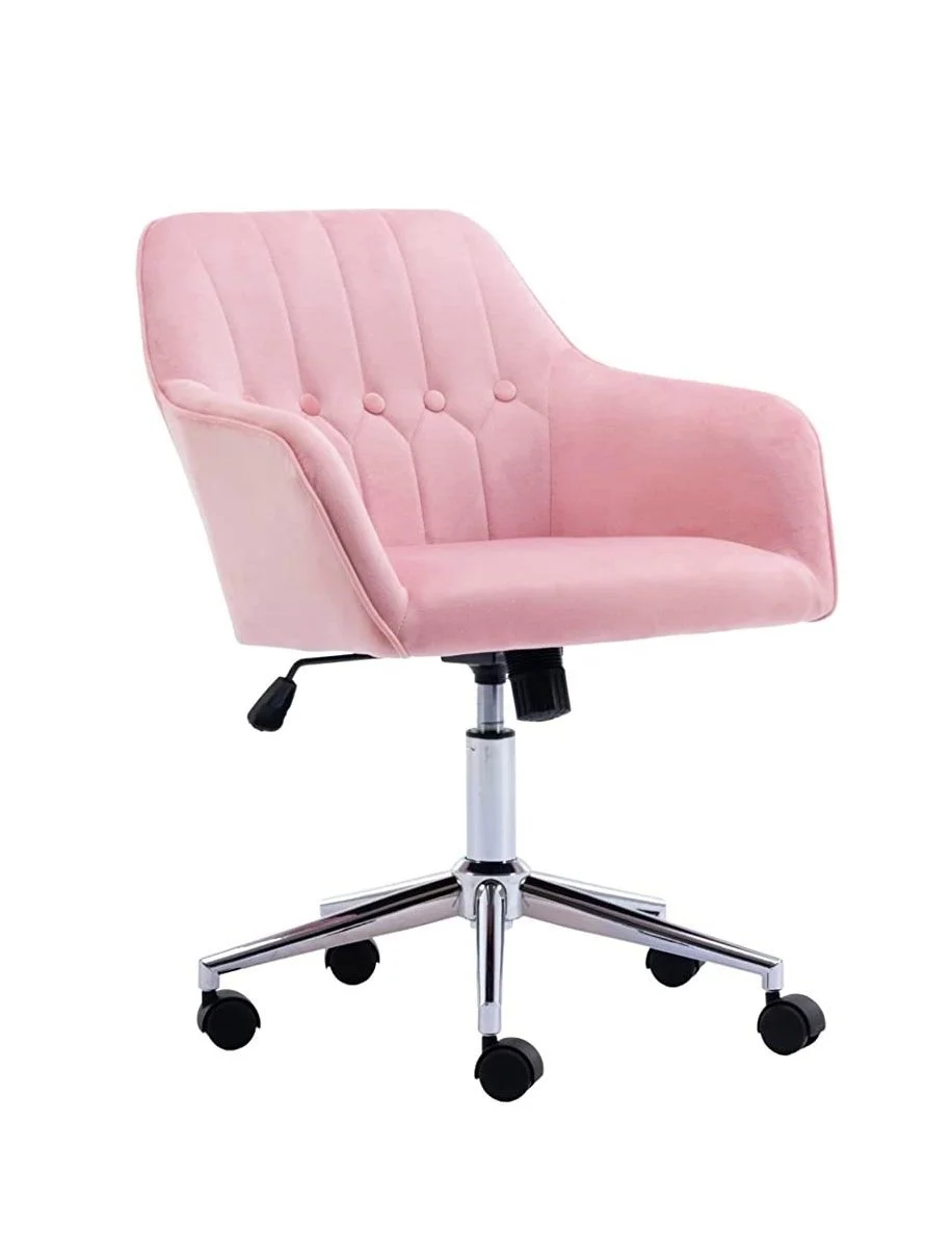 Luxurious Office Chair, Ergonomic Swivel Armchair - Velvet Upholstery
