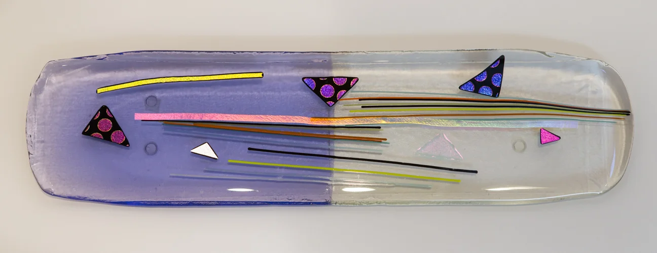 Longboard Platter:  Cast glass