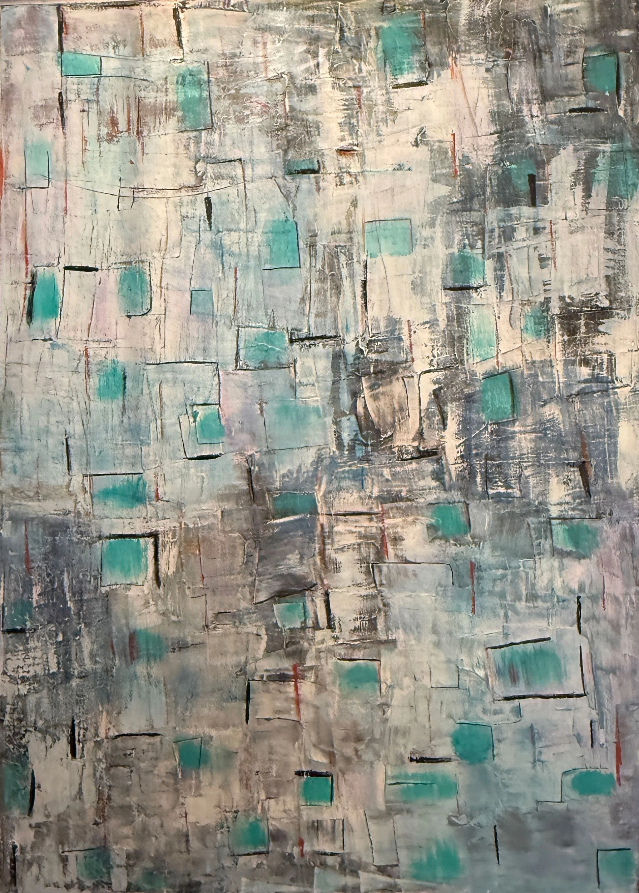 Abstract painting by Kate E Black