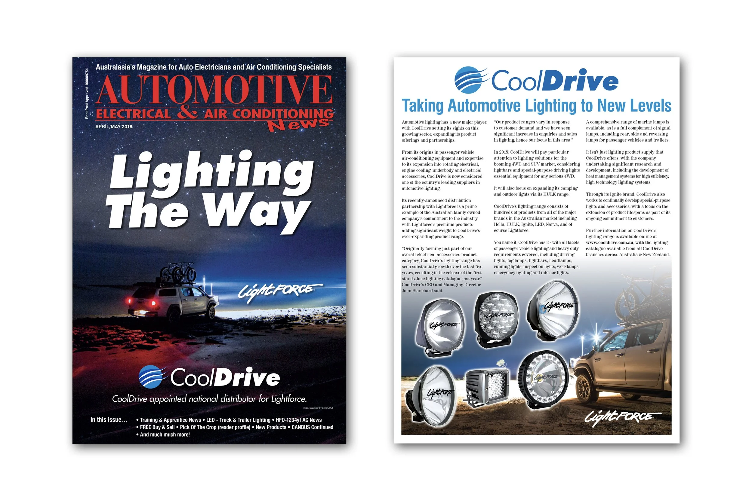 Promoting of being appointed national distributor for Lightforce