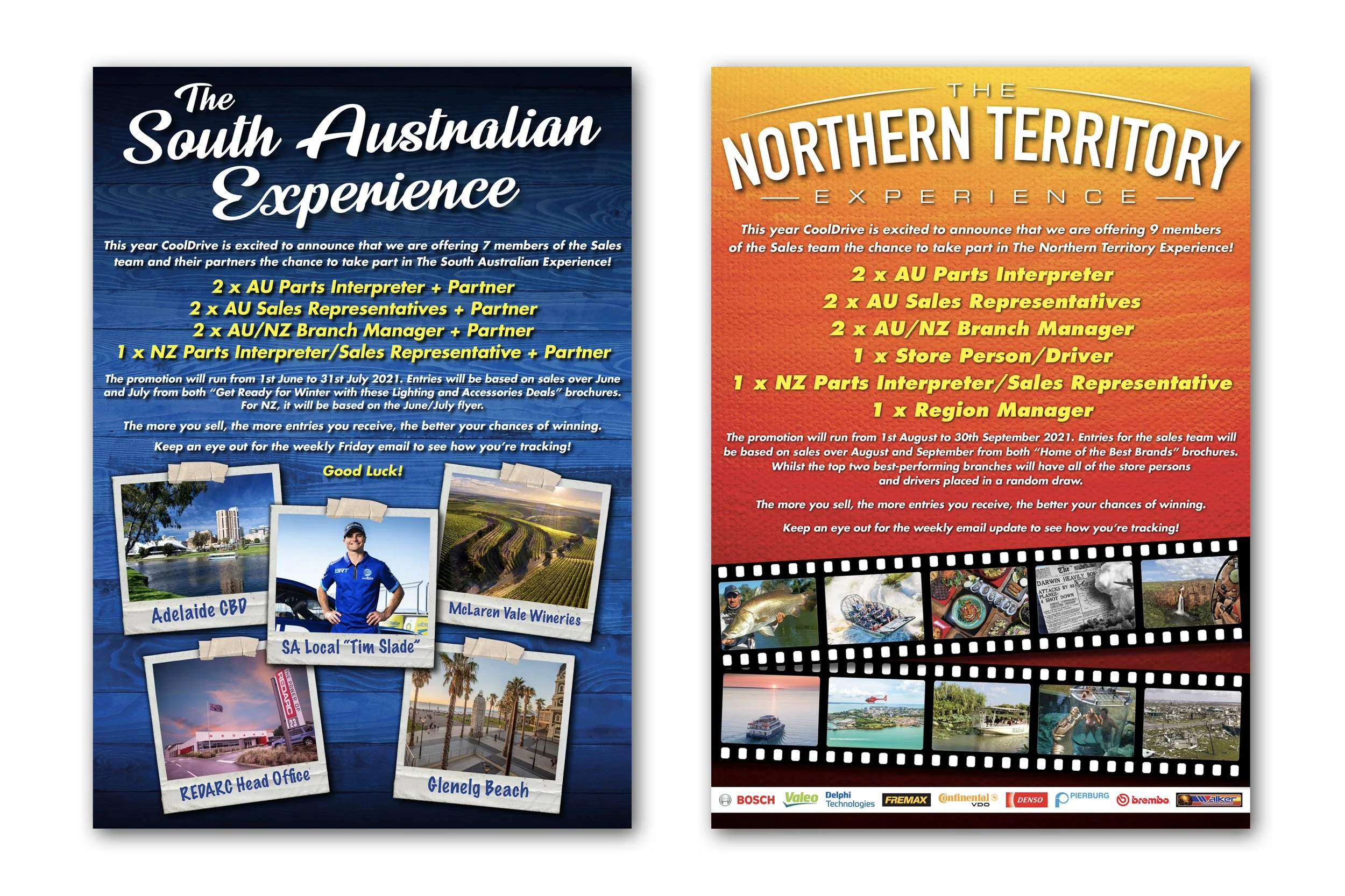 Incentive Flyers for Parts Interpreter & Sales Representatives within CoolDrive