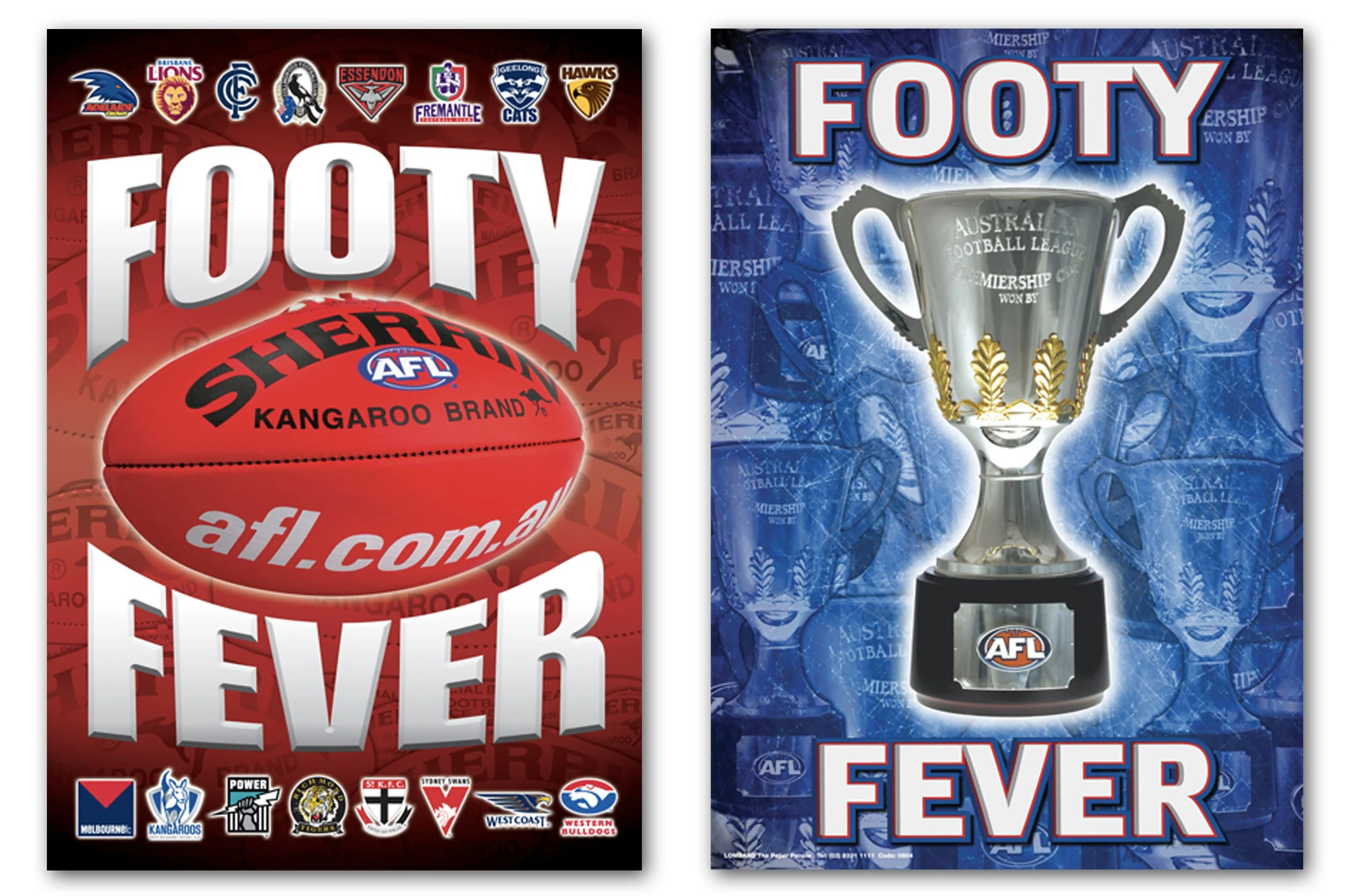 Official AFL Promotional A1 Posters Sold through Lombard The Paper People