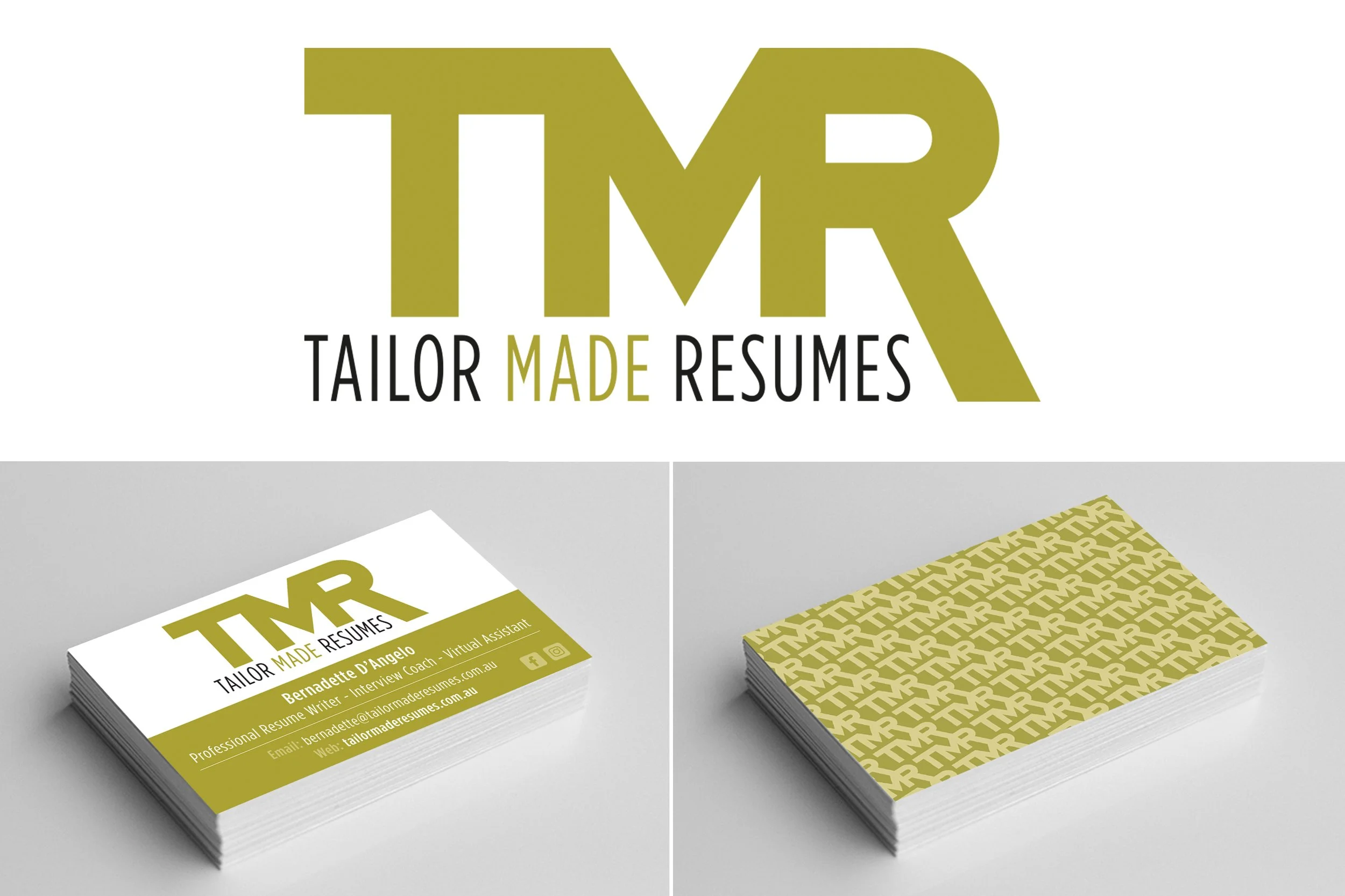 Tailor Made Resumes Logo & Business Card Design