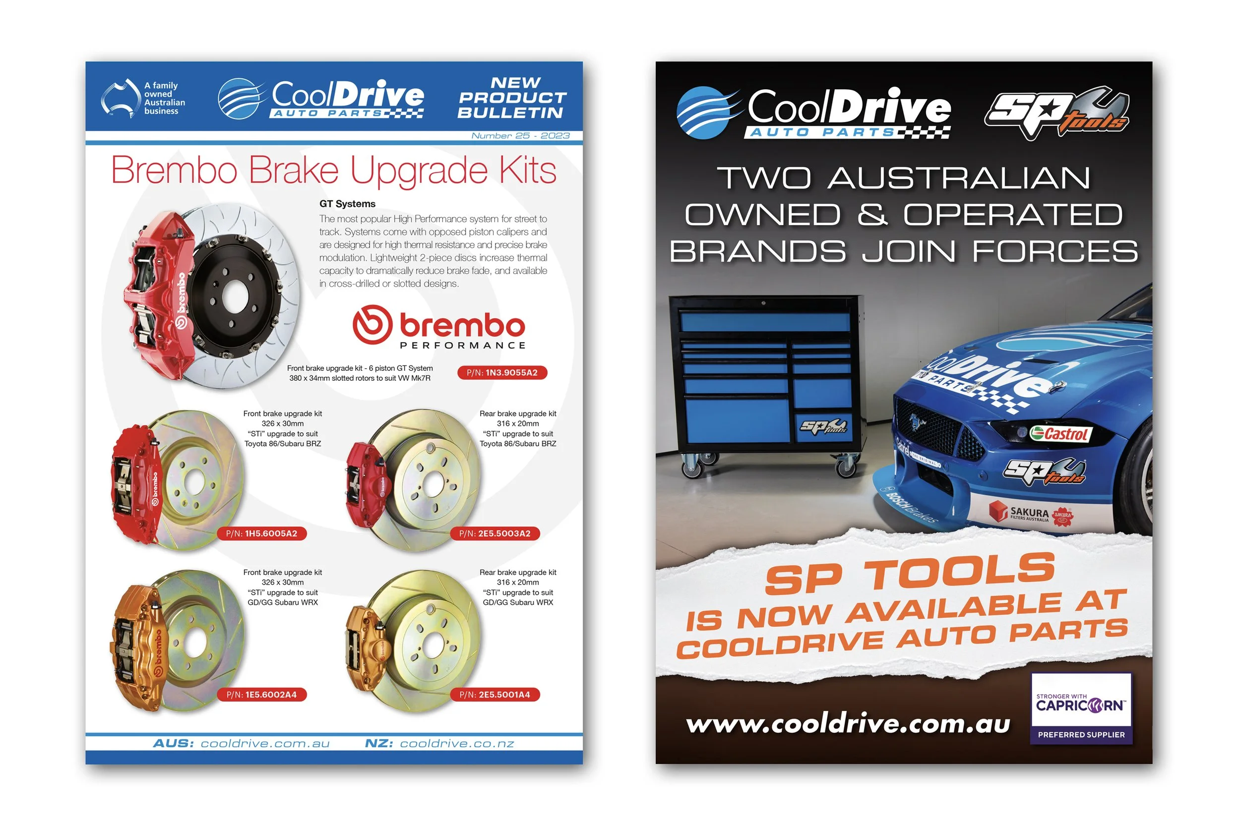 CoolDrive Auto Parts Flyers for New Product Lines