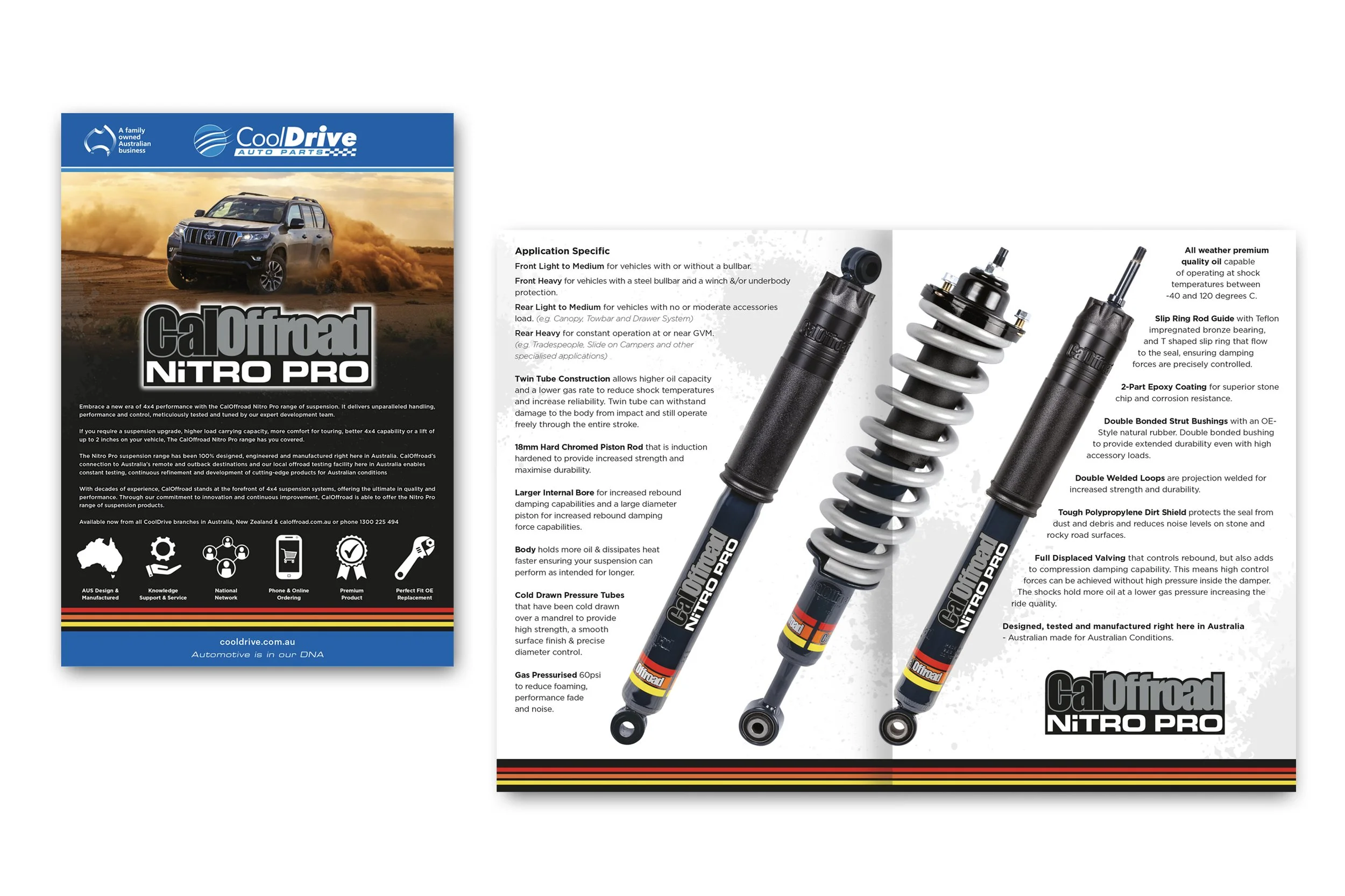 CalOffroad NITRO PRO 4WD Shock Absorber Range - 4 page Brochure