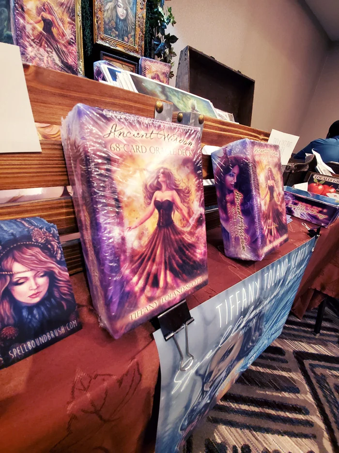 Moving the decks around on the table to showcase them better was one of the improvements I made during the show.