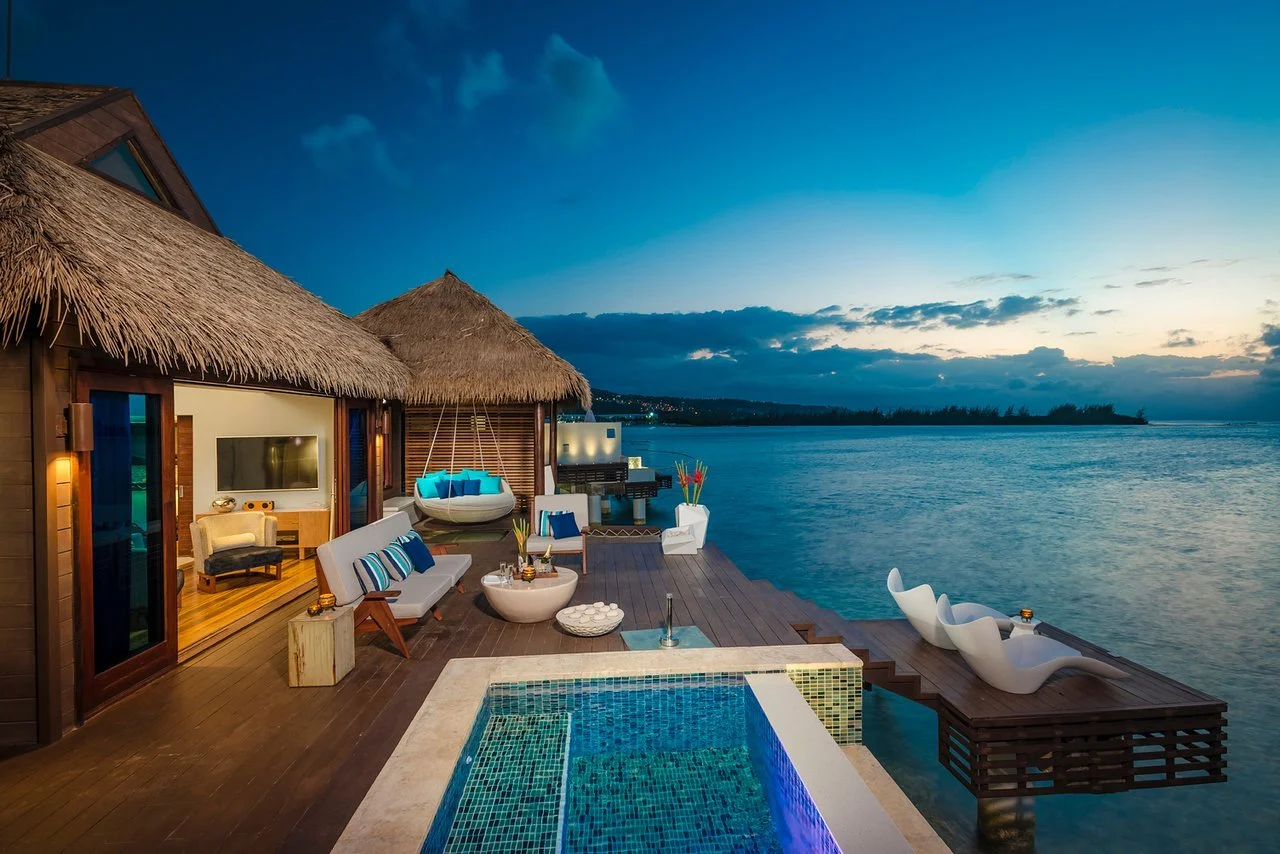 Overwater Bungalows Best Sandals Resort For Honeymoon 2019 St