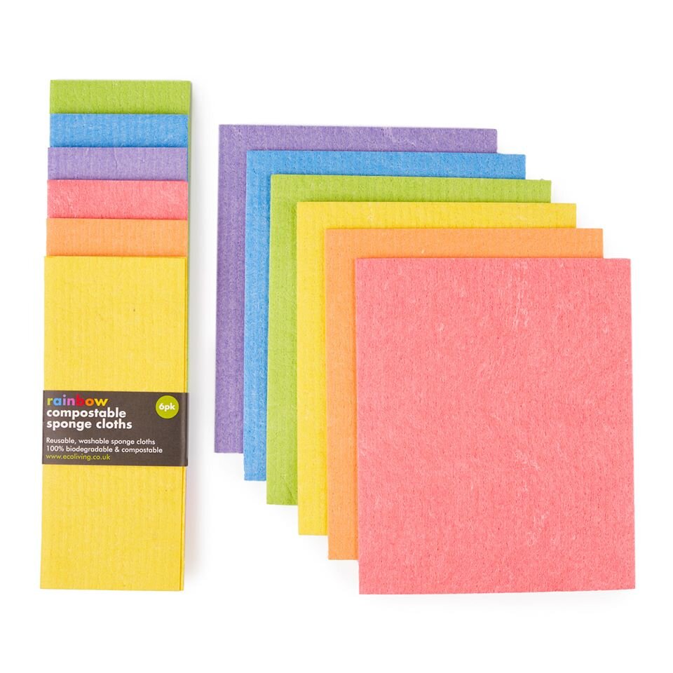 Rainbow Compostable Sponge Cloths