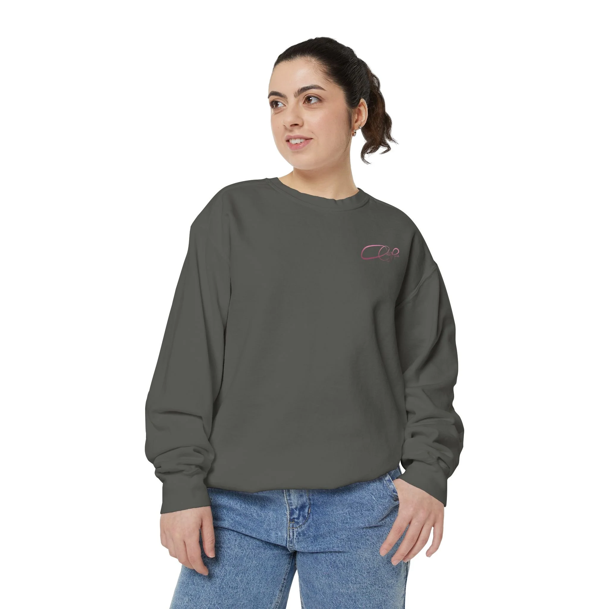 Ashley Rae Logo Garment-Dyed Sweatshirt