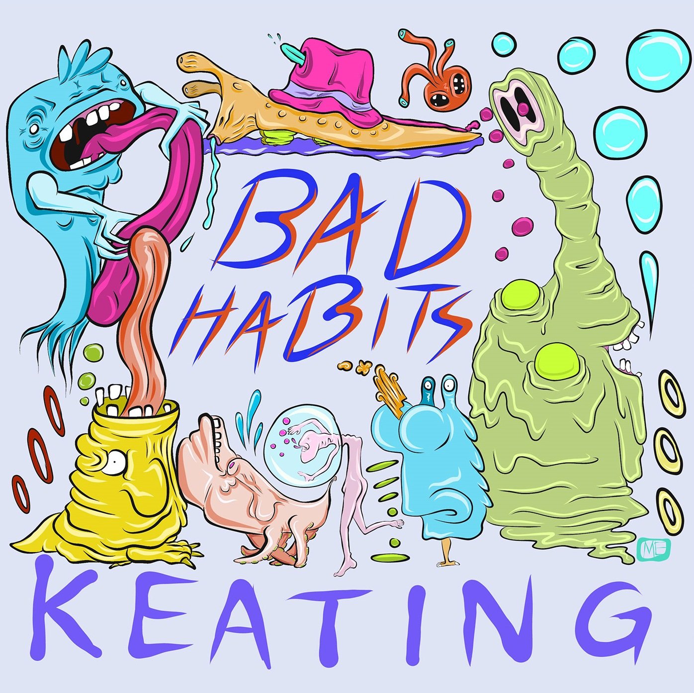 Bad Habits Album Cover for Keating - 2018