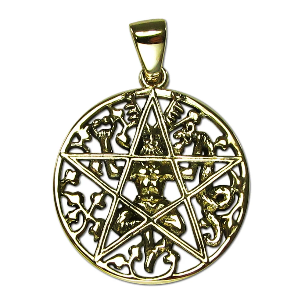Bronze Cernunnos Pentacle Pendant 8.47 WS.jpg