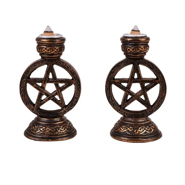 Pentargram Candle Holder Set PG.jpg