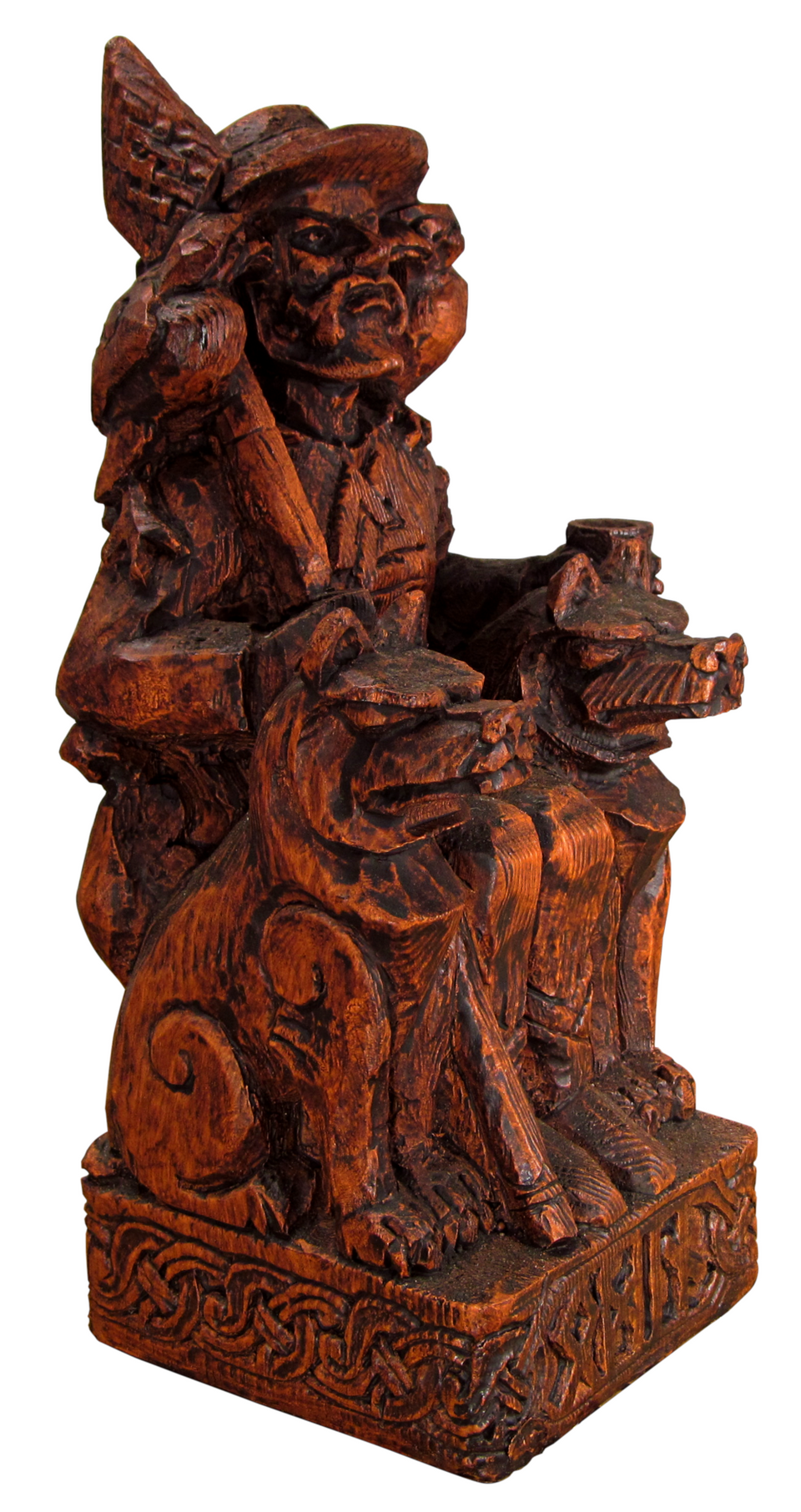 Seated Odin Statue Side.png