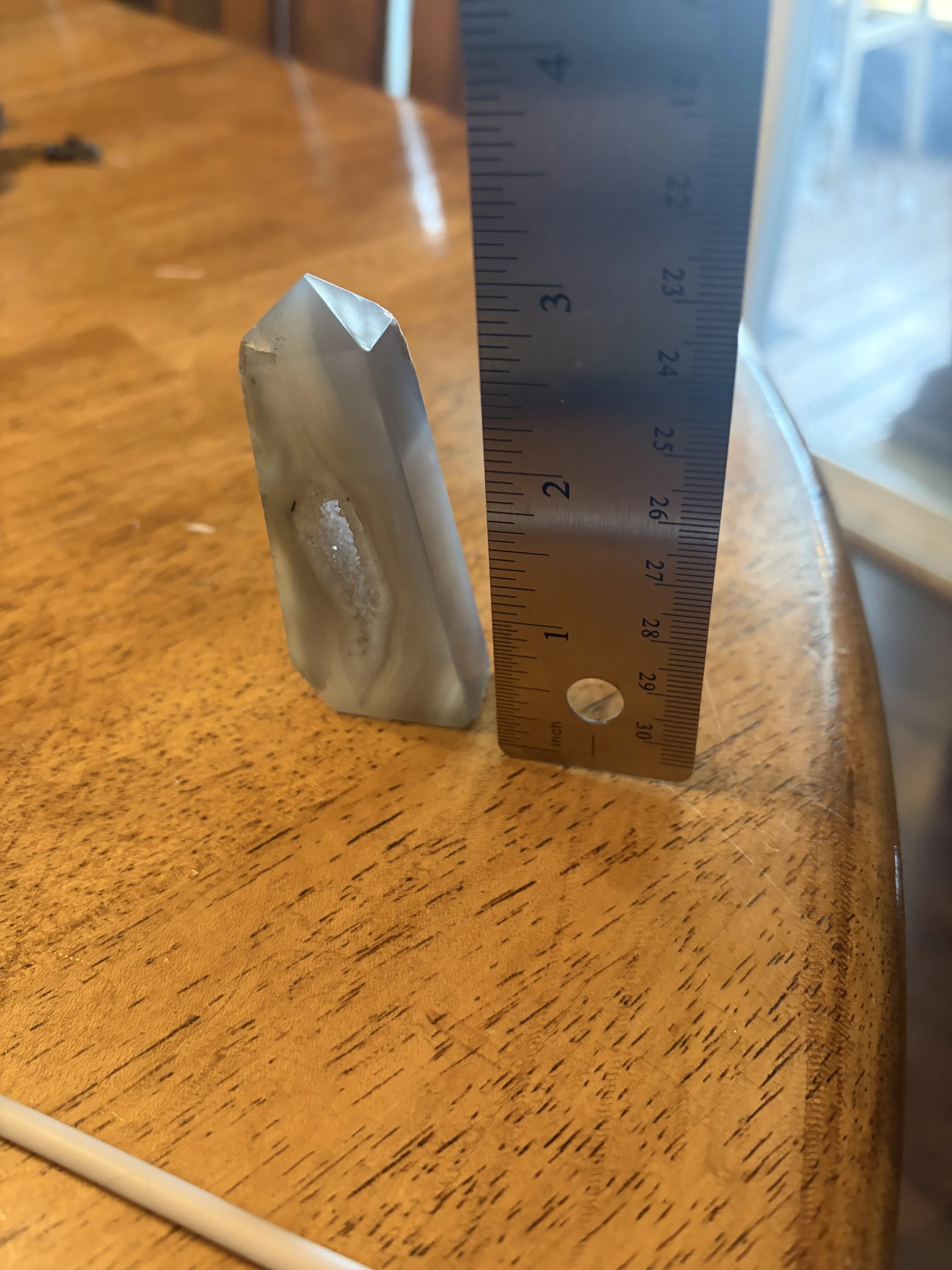 3” smokey quartz geode tower.jpeg