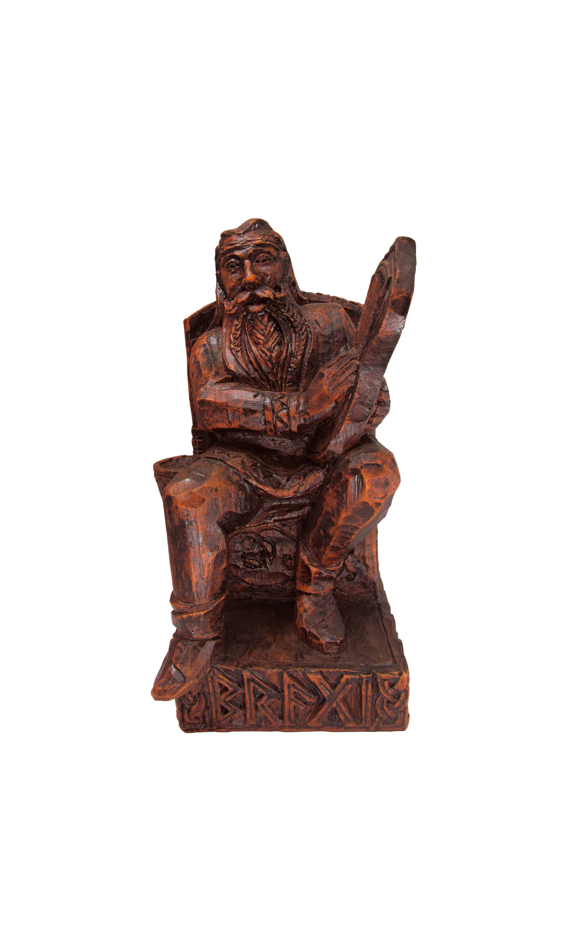 Seated Bragi Statue