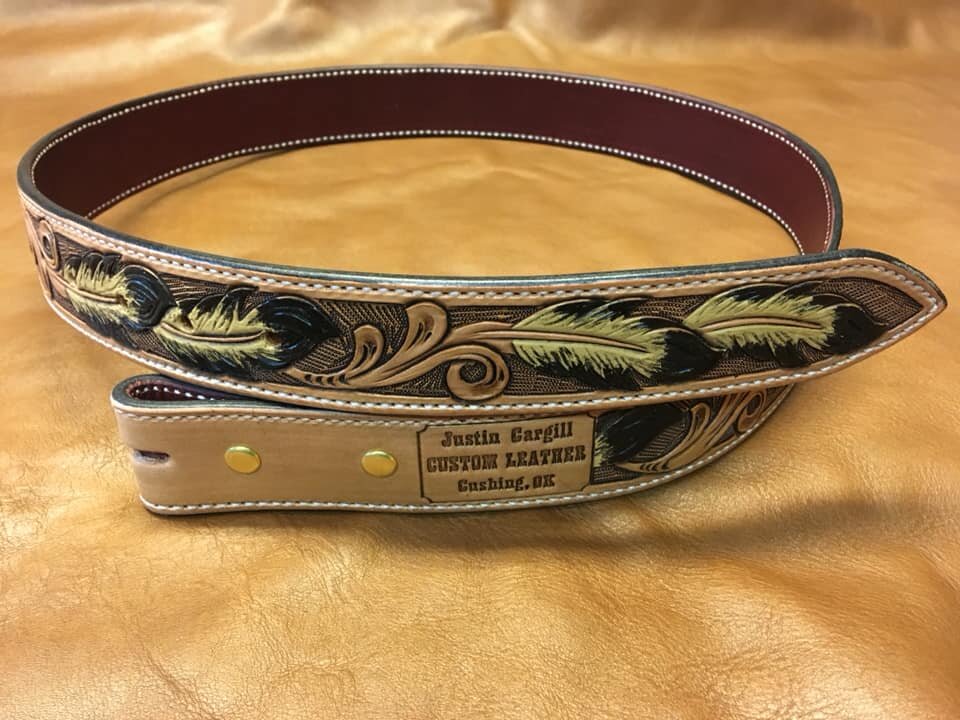 Custom Western Belt Cowboy Leather Belt Personalized Gifts For Mens X55