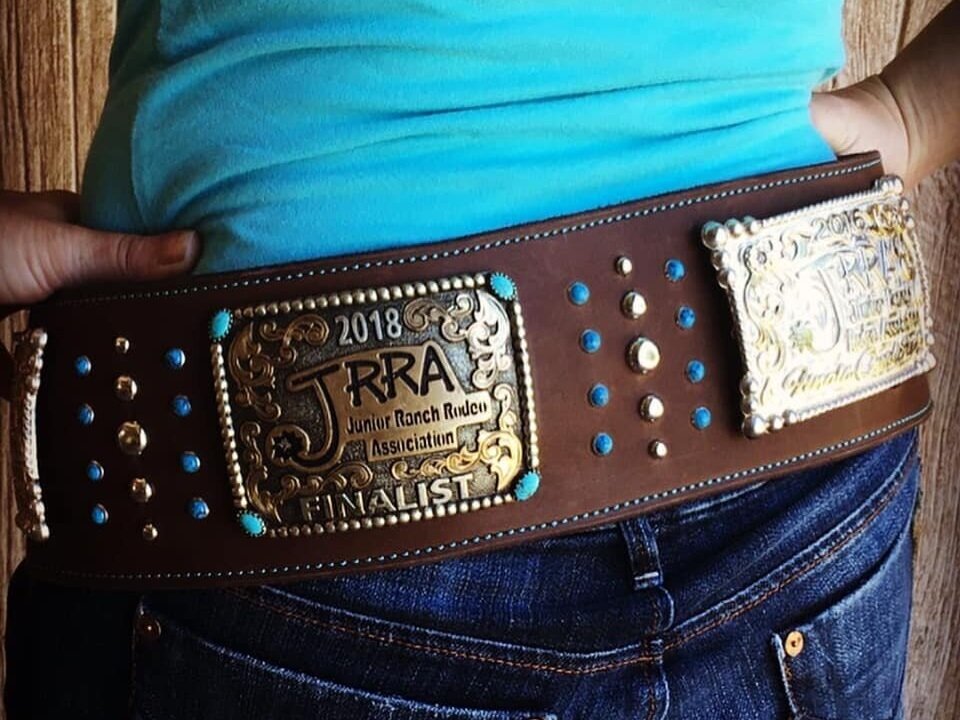 Crawford Custom Leather - Check out this LV belt with Tooled ends and Gold  stitching. Spring is here order yourself a new belt today!