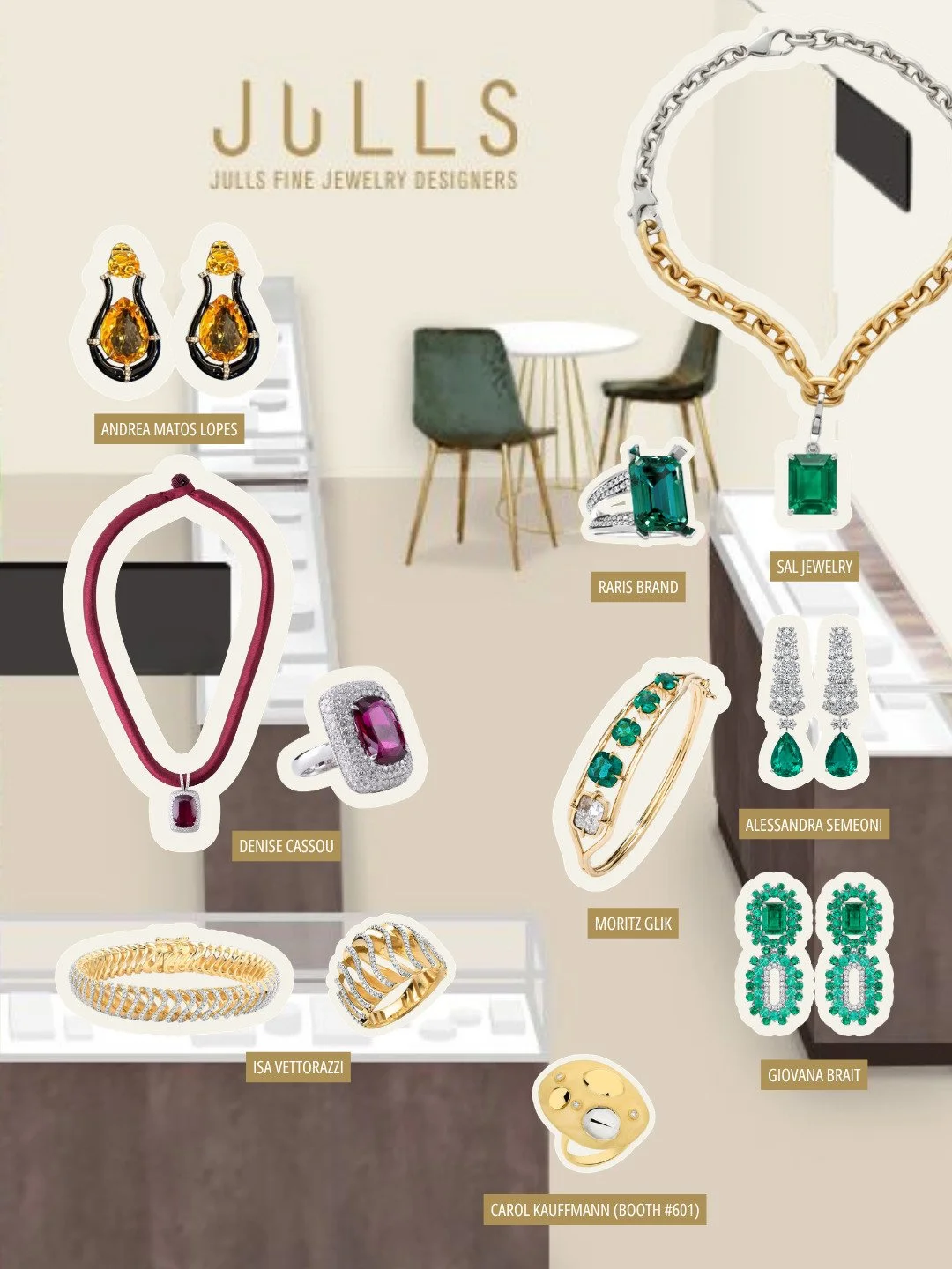 With every edition, JULLS renews its curation. We are constantly searching for the very best in authorial fine jewelry: from trends and colored gemstones to unique designs, to present to the world&rsquo;s leading buyers attending COUTURE.

The show i