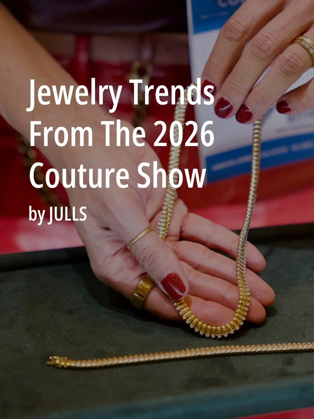 Jewelry Trends From The 2026 Couture Show, by JULLS

At @by_couture 2026, JULLS&rsquo; curatorial eye embraced vibrant color, summer vibes, statement brooches, and the return of chokers, collars, and torques. Through the creations of @denisecassou_je