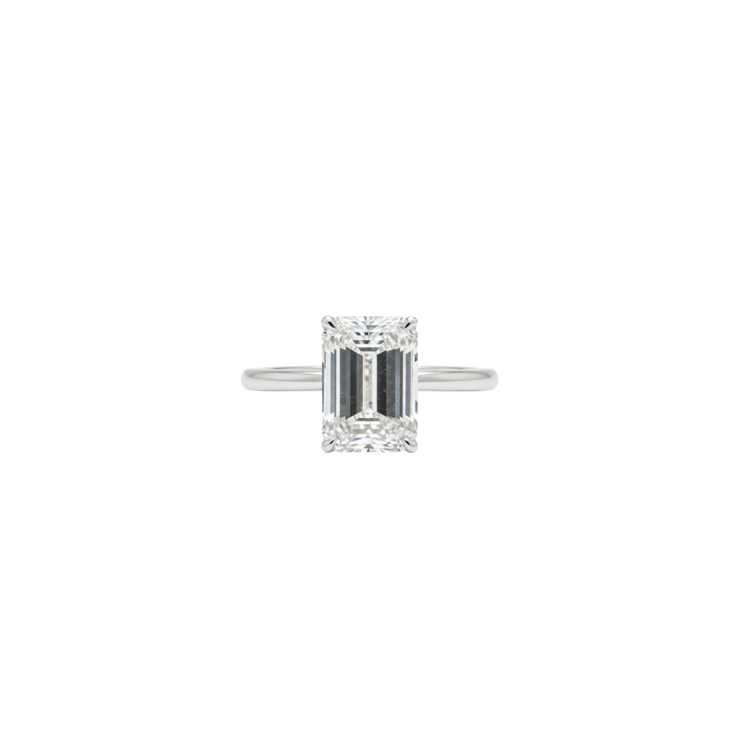 Anel Diamante Emerald Cut