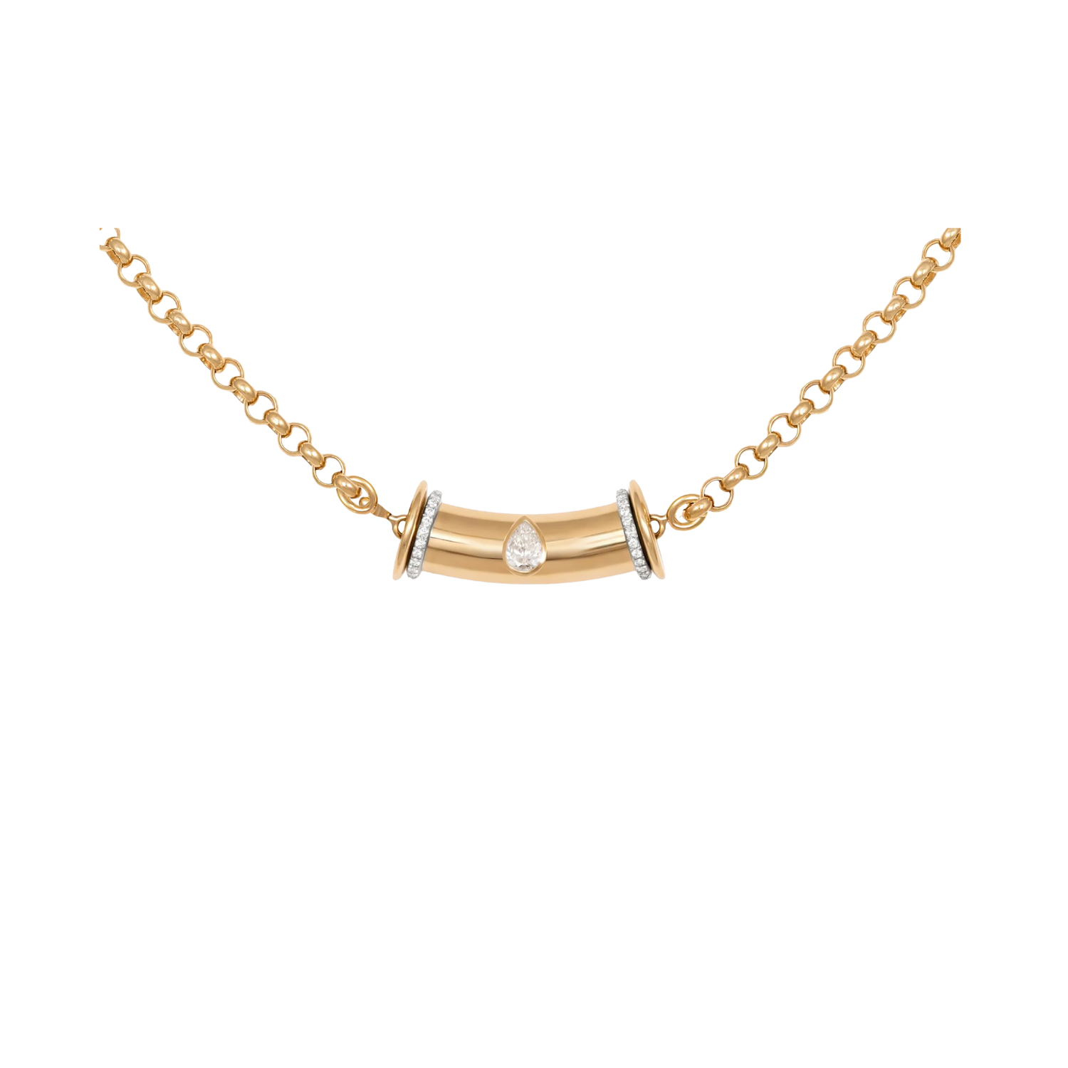 Colar Warrior Diamante Gota