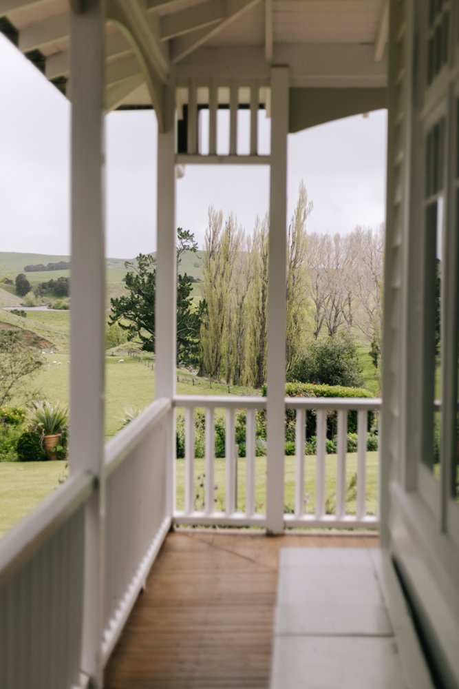 Expansive views of gardens and farm