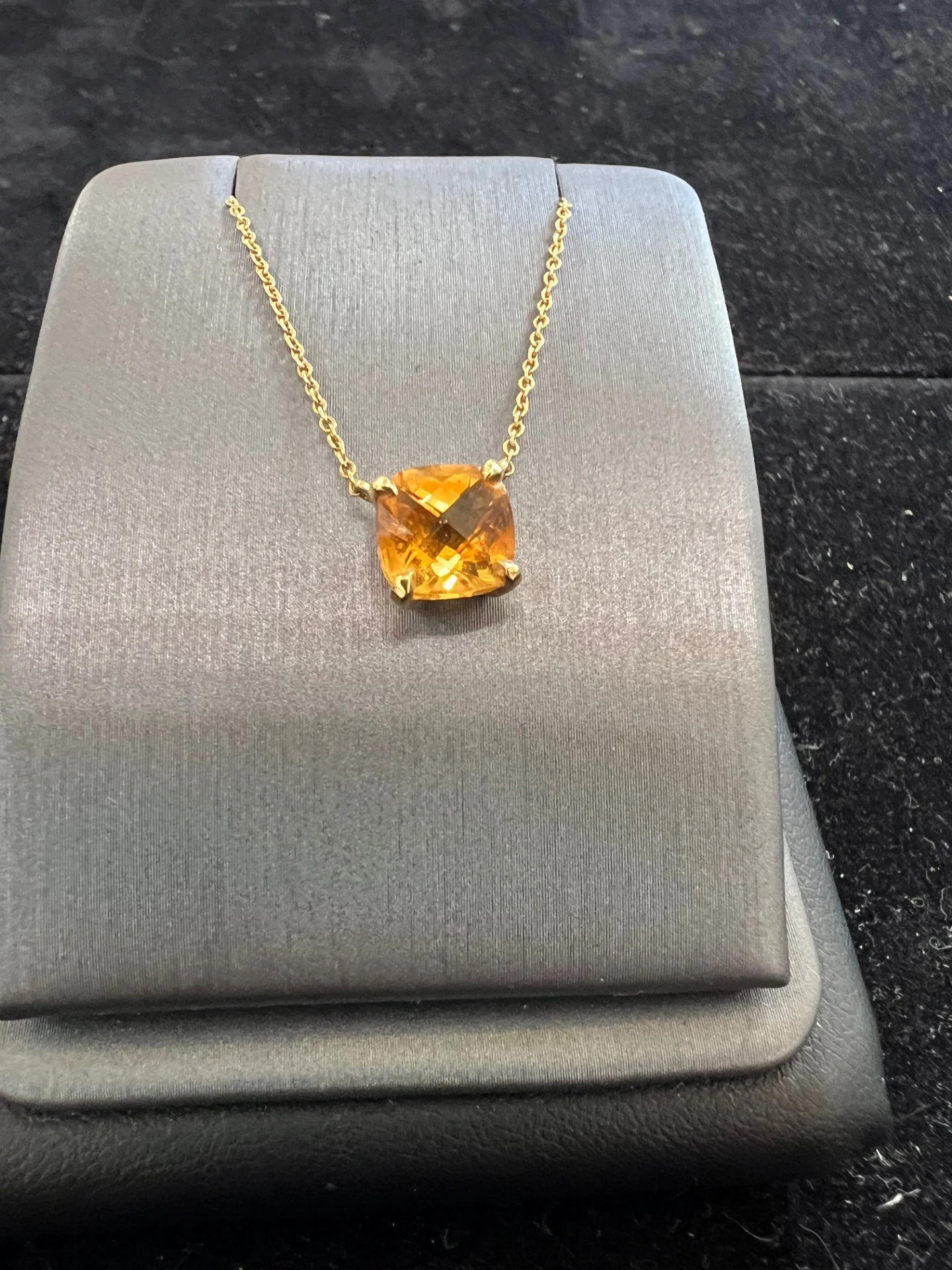 TIFFANY & Co. 18K CITRINE 16" NKLACE