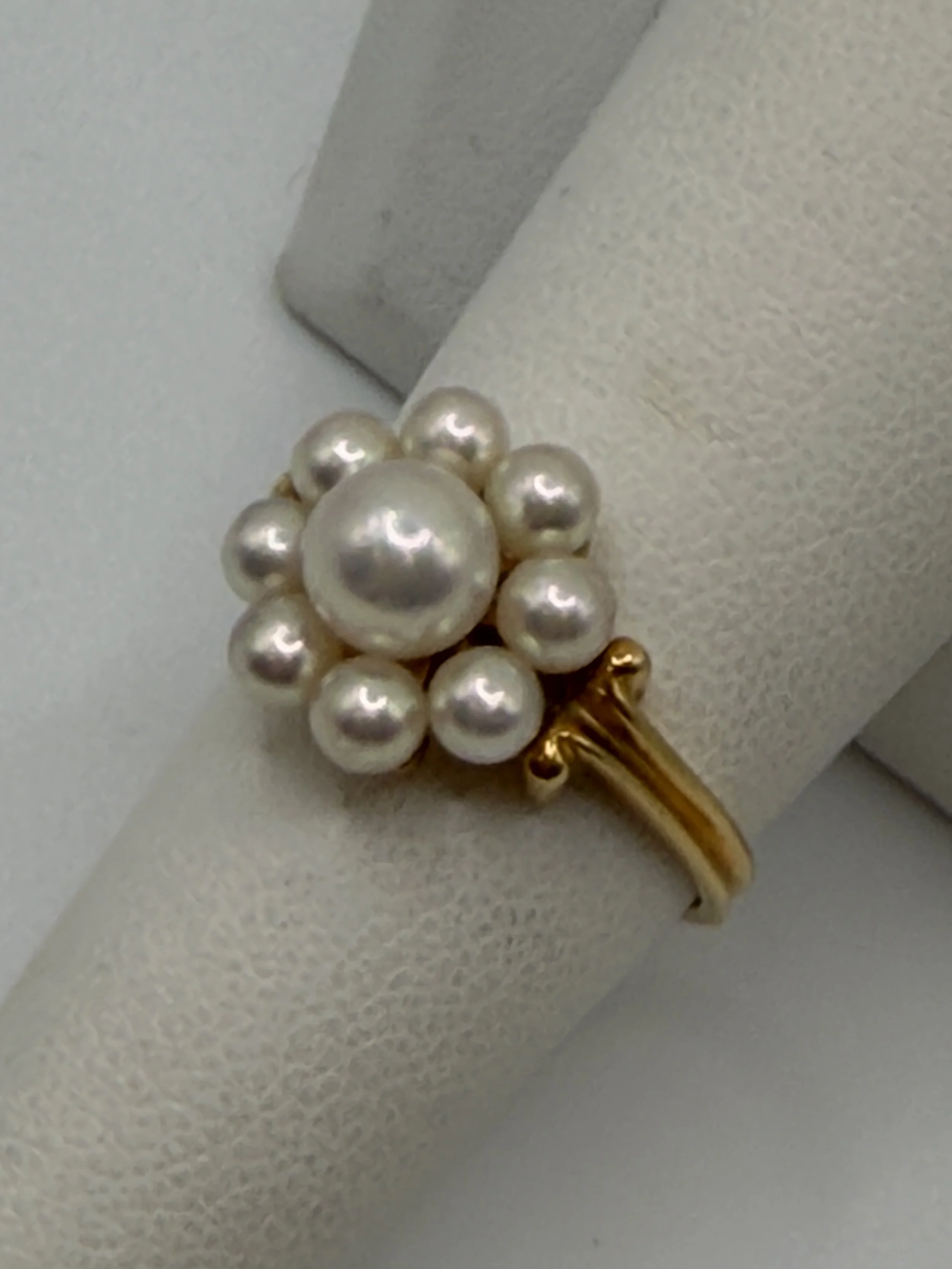 MIKIMOTO 18K GOLD PEARL RING $795.00