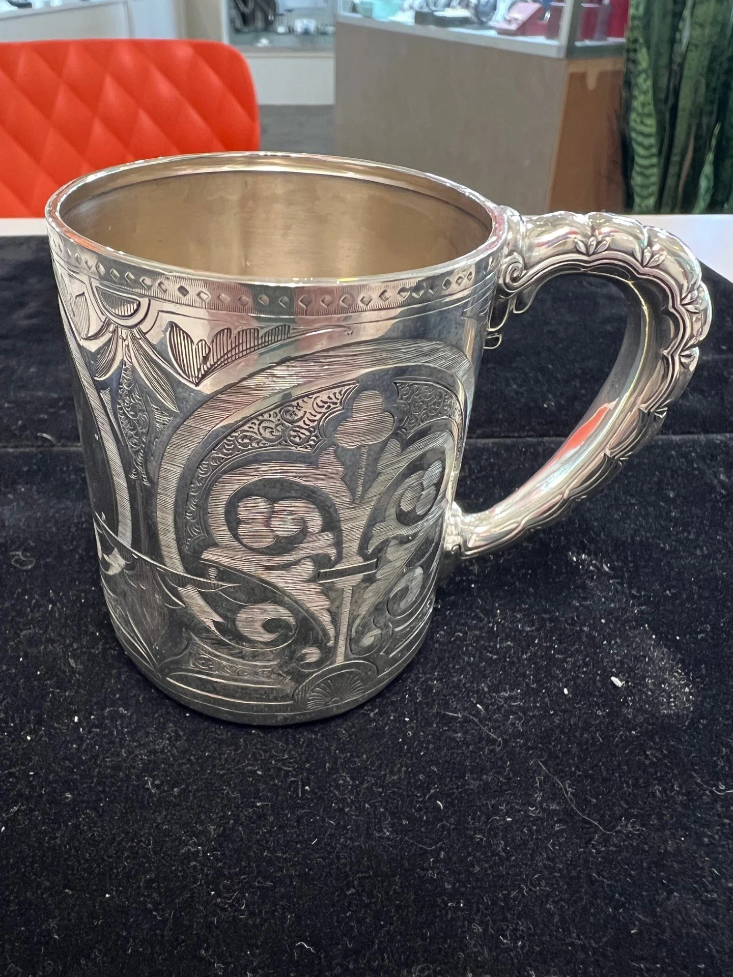 TIFFANY & Co. .925 MUG DATED 1879