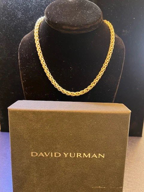 DAVID YURMAN .925 sterling silver / 14K CHAIN - $695.00