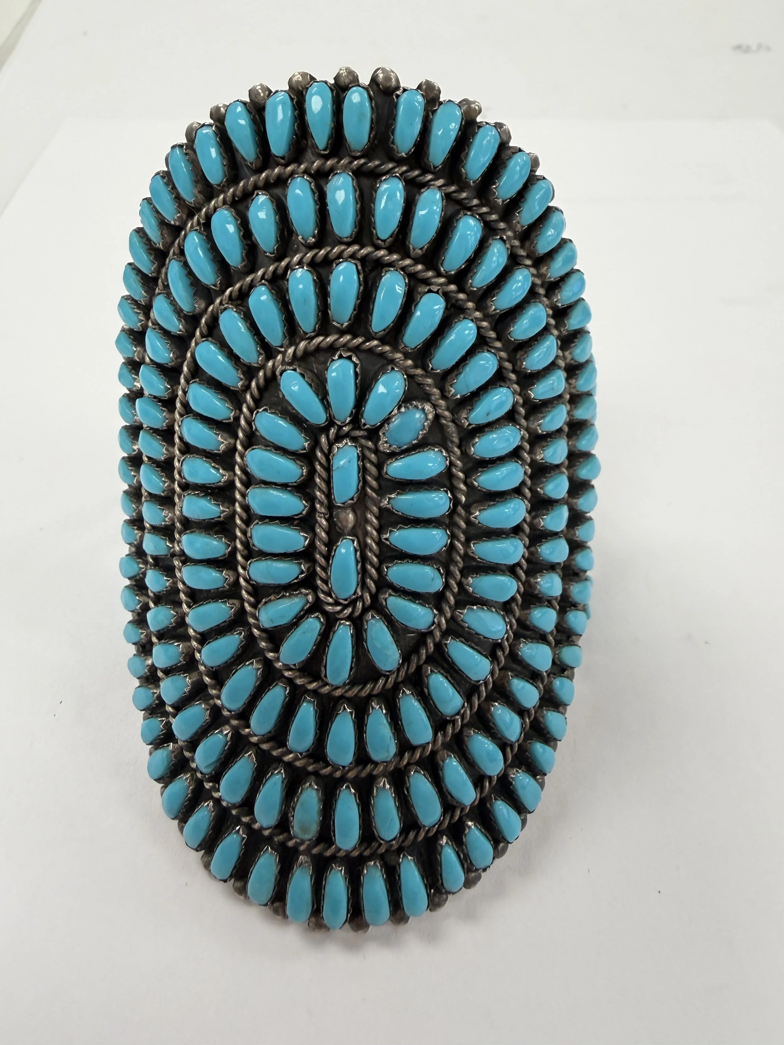 LARGE NATIVE AMERICAN TURQUOISE CUFF BRACELET $2995.00