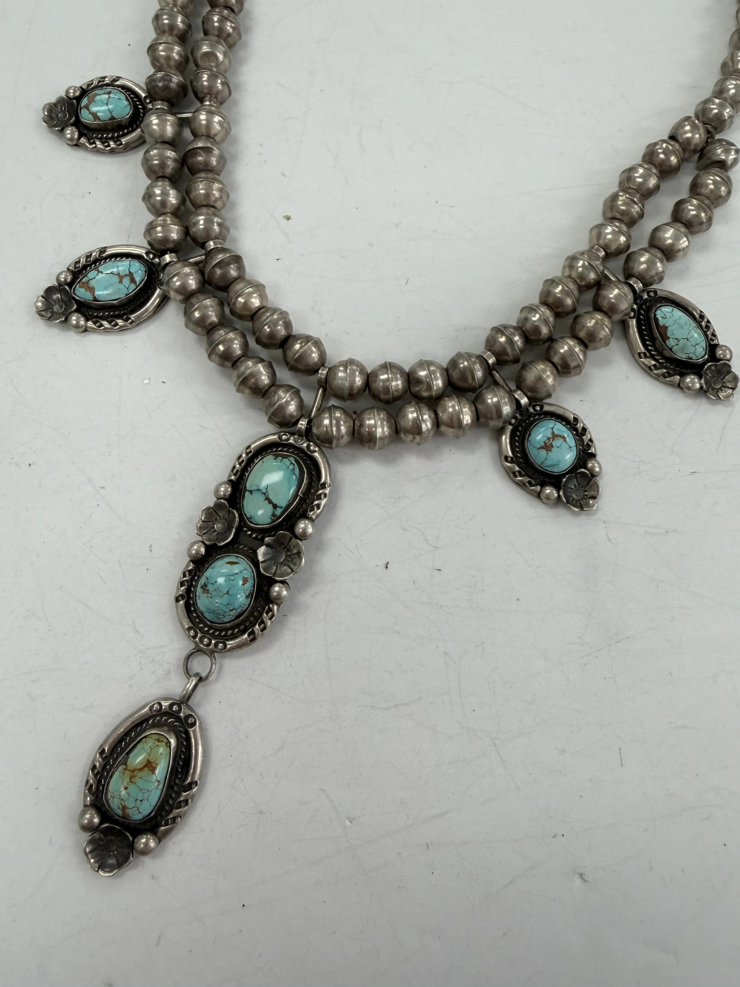 .925 HANDMADE TURQUOISE NECKLACE $595.00