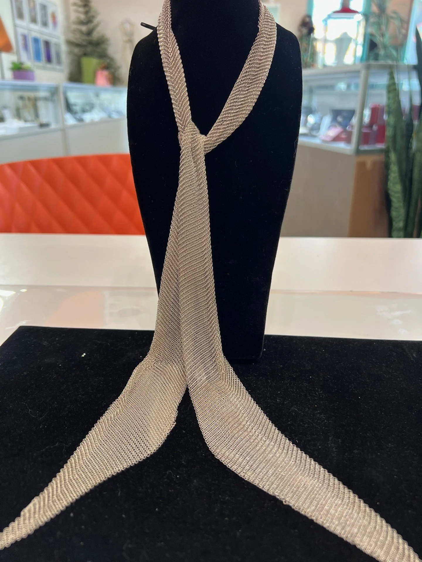 TIFFANY & Co. .925 MESH SCARF NECKLACE