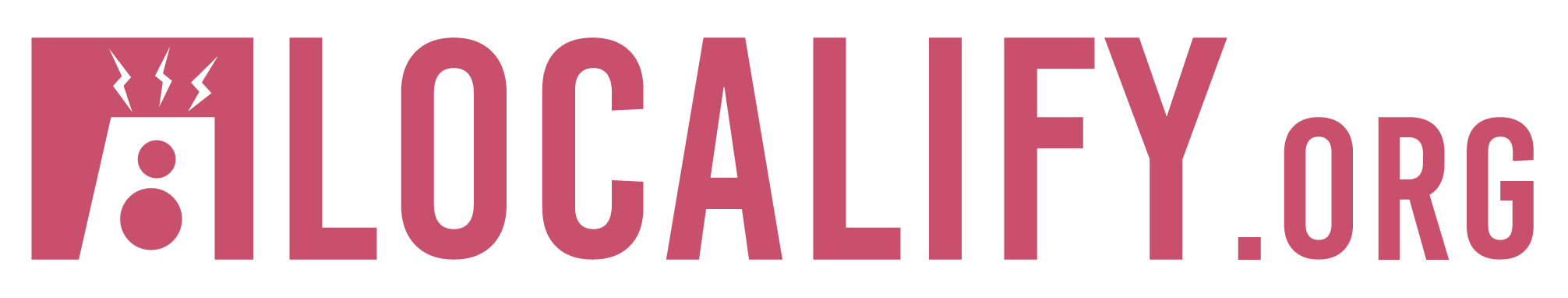 This is our sticker for Localify.org that was produced and can be seen on some laptops and water bottles around campus. Ithaca College students love stickers.