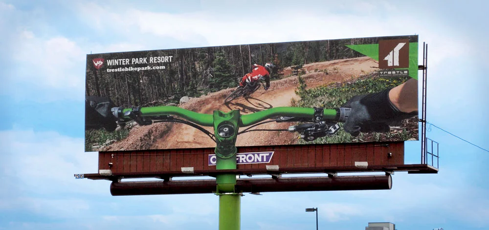  Billboard for Trestle Bike Park. This won silver at Graphis 