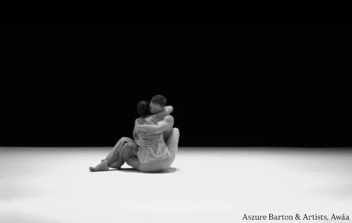 Aw&aacute;a | duet.
Lara. Tobin. Love. 
#aszurebartonandartists