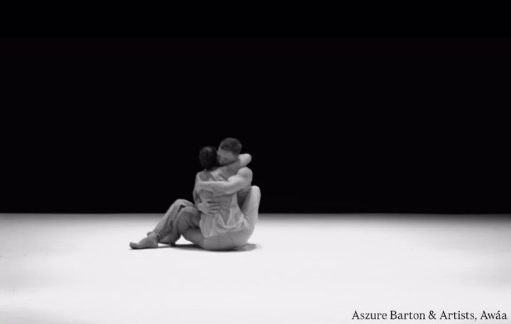 Aw&aacute;a | duet.
Lara. Tobin.
Love. 
#aszurebartonandartists