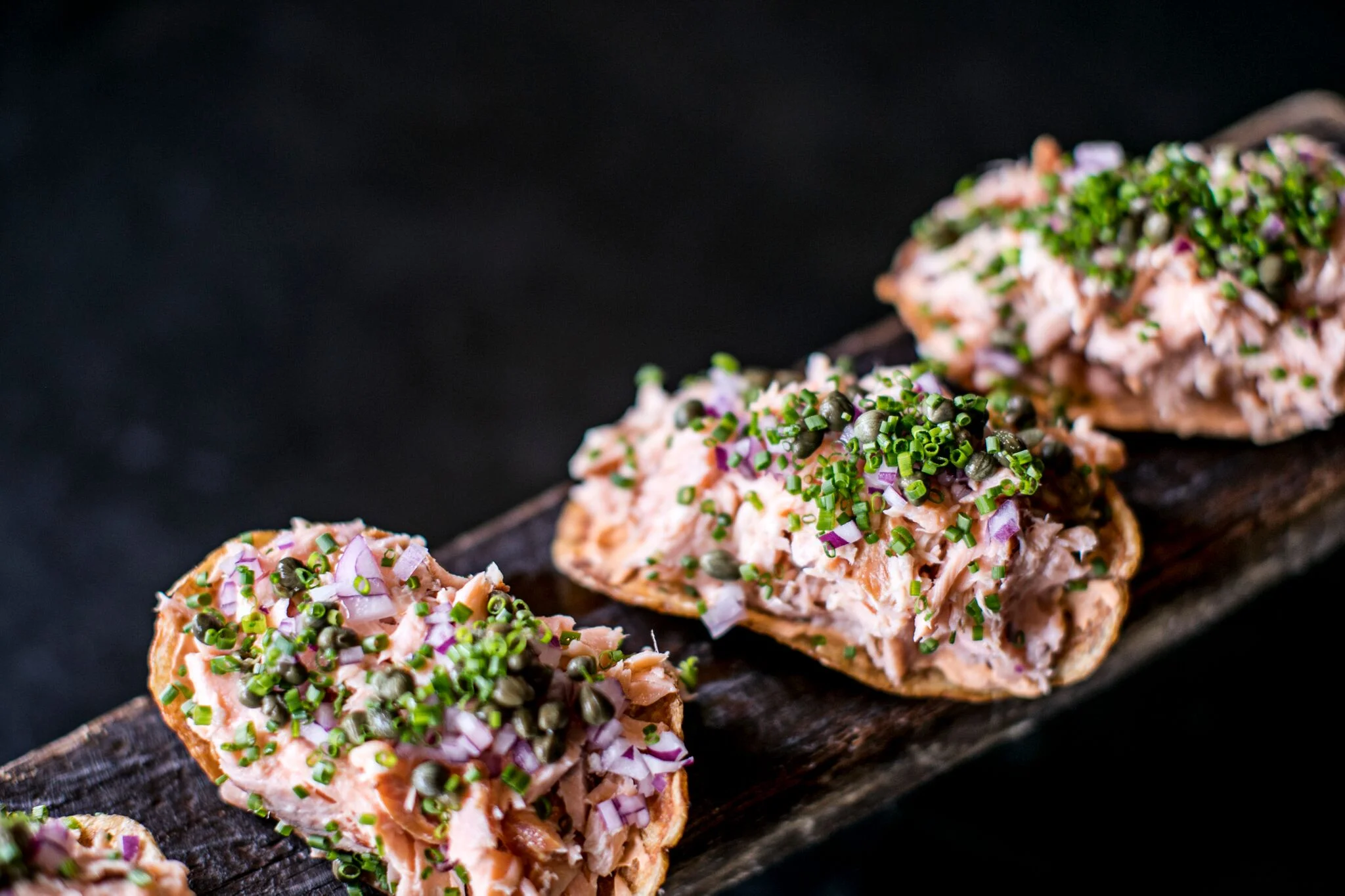 The salmon chips at Two Urban Licks (c) Caren West PR
