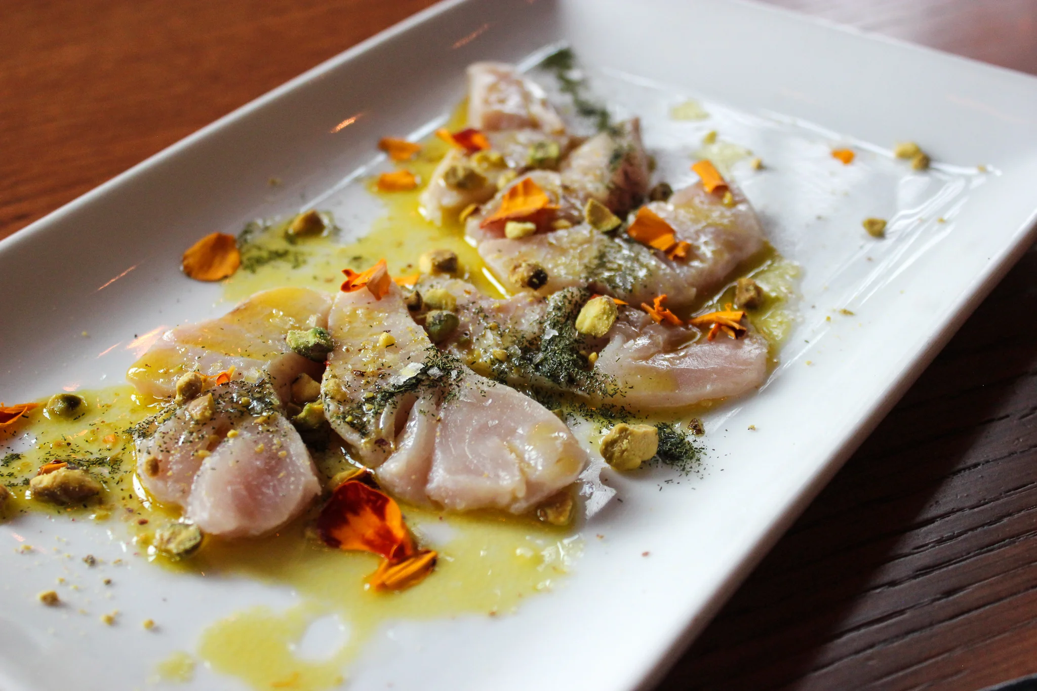 Seafood crudo: A new appetizer on Donetto’s menu (c) Anna Lanfreschi