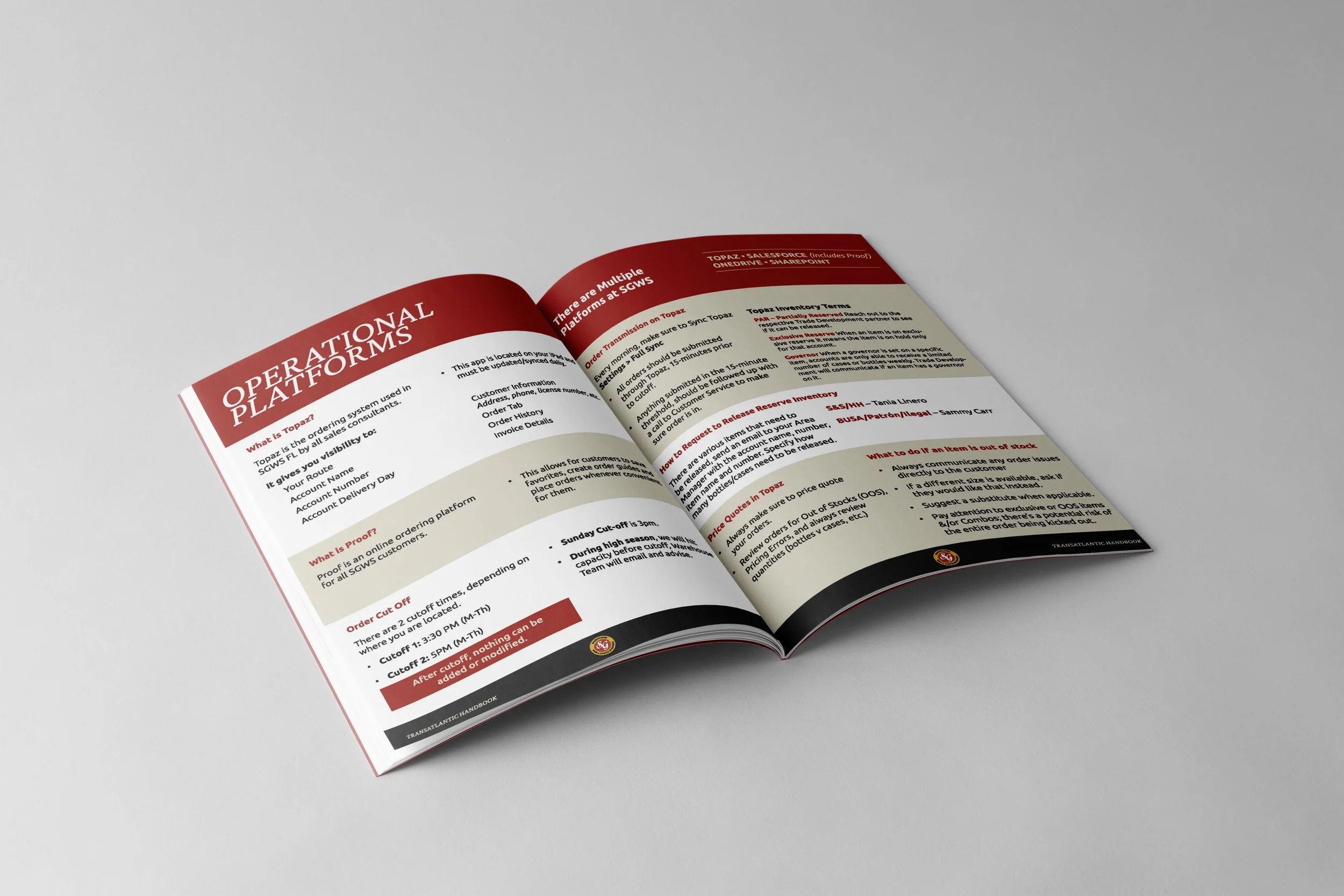 operational platforms for SGWS transatlantic handbook