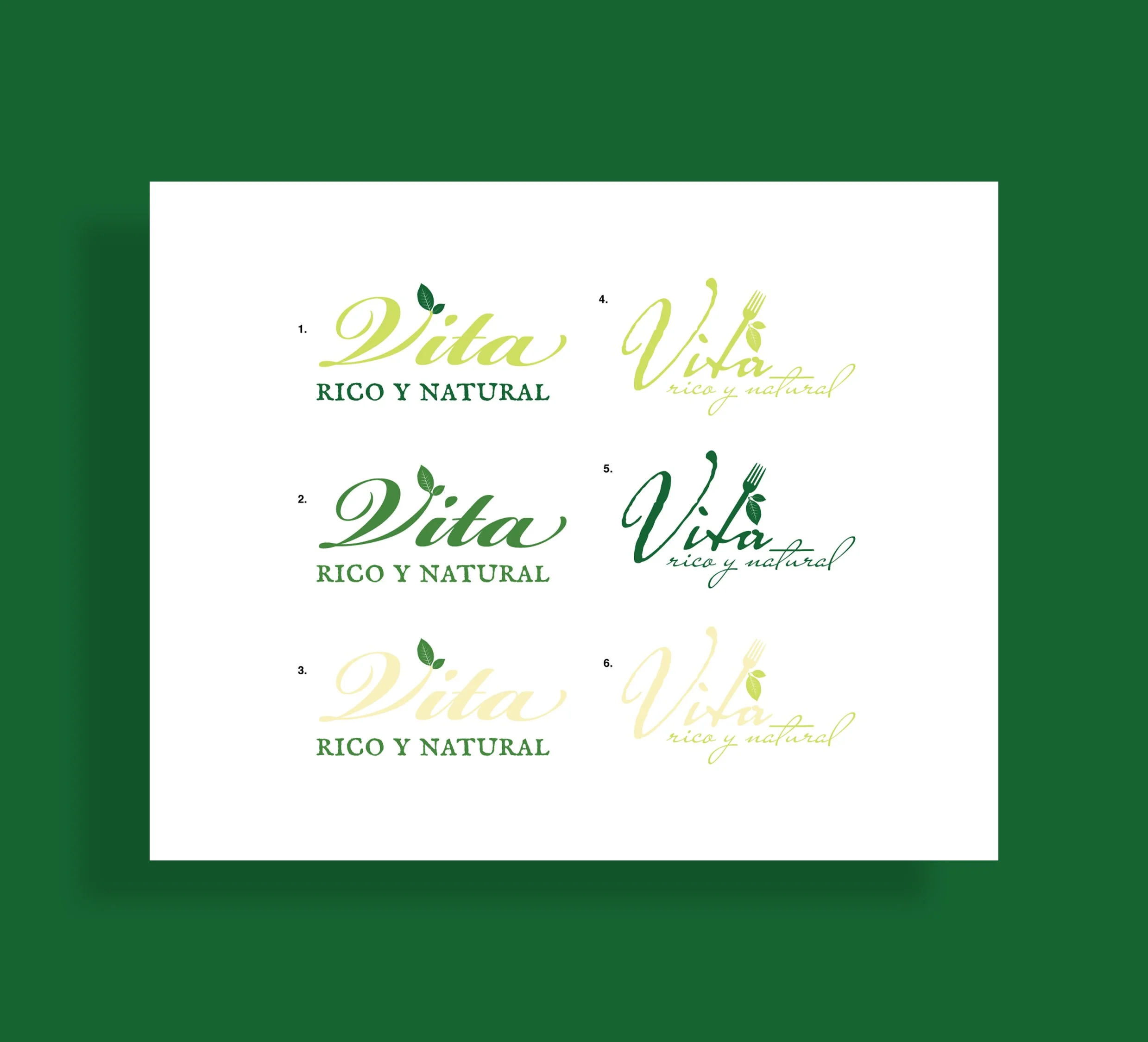 vita rico y natural logo options