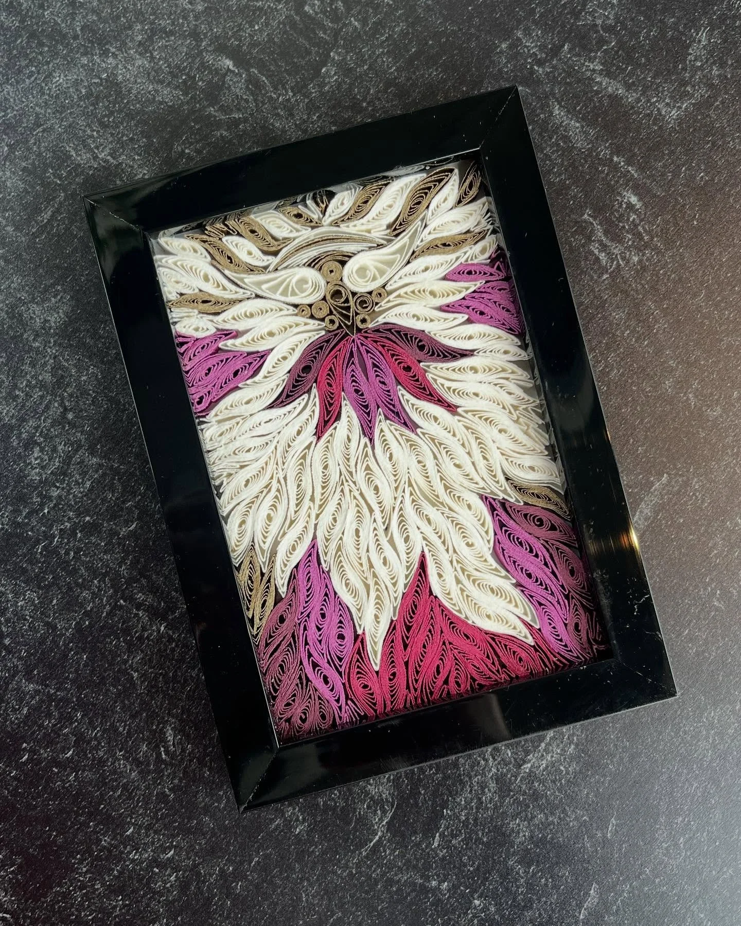 Abstract angel flower. Gift for a friend that lost her mom 😔. We never imagine when the time comes for our parents to get promoted to angels 😔.