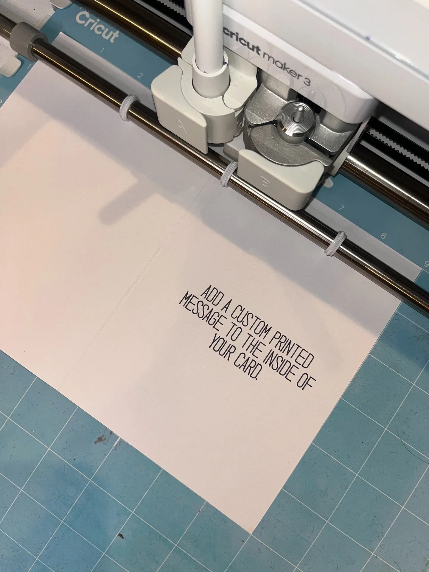 Why write a card when you can have someone else do it? Each card can come with your very own message and shipped directly to them! 

#holidaycard #customcards #holidaygiftideas #gift #cricut