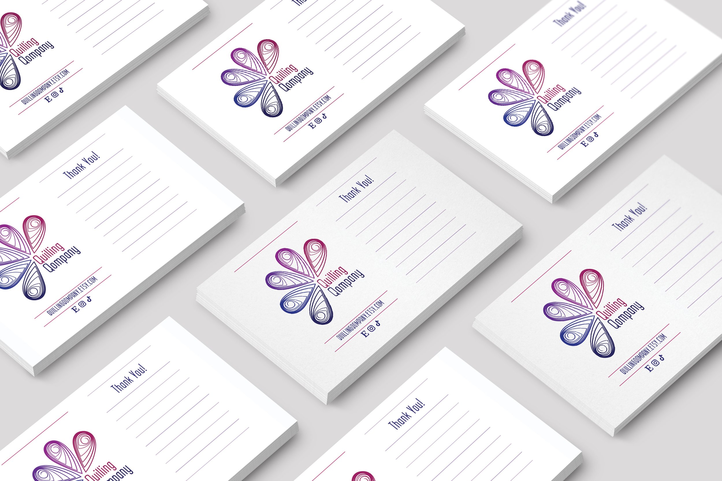 thank you cards for clients received when product is shipped