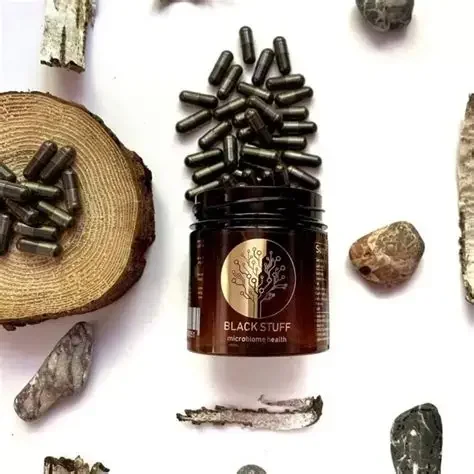 Black Stuff microbiome health supplement capsules