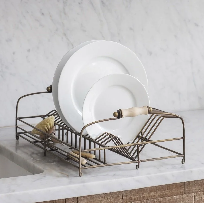 Antique Brass Dish Rack — Beach Road Property Group