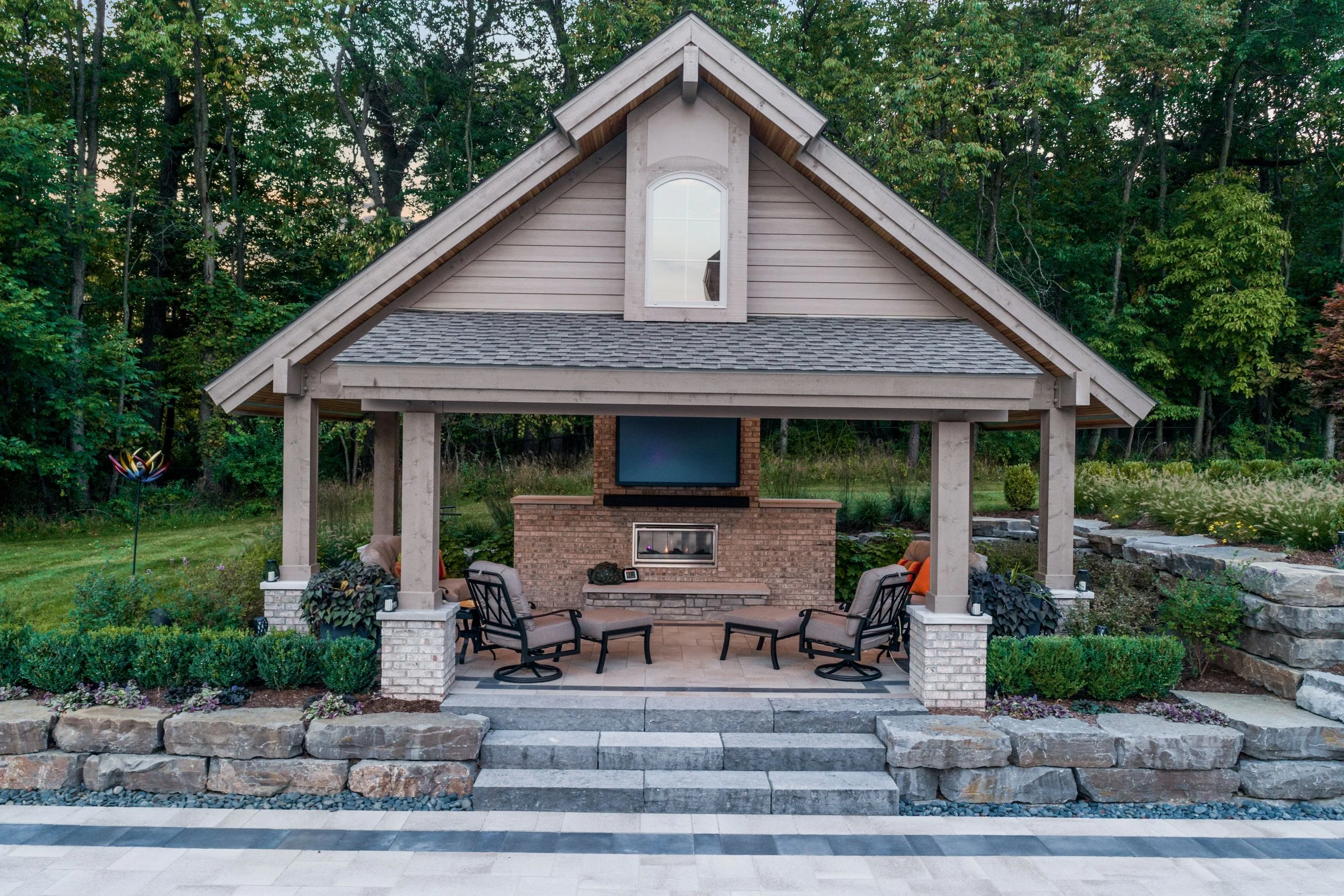 How to Elevate Your Backyard With Pavilion &amp; Landscape Design in Crown Point, IN